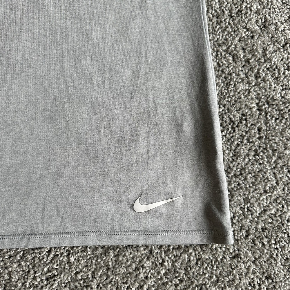 Nike Dri-Fit Womens Shirt M Scoop Neck Light Gray Heather Gym Workout‎ * - Picture 5 of 10
